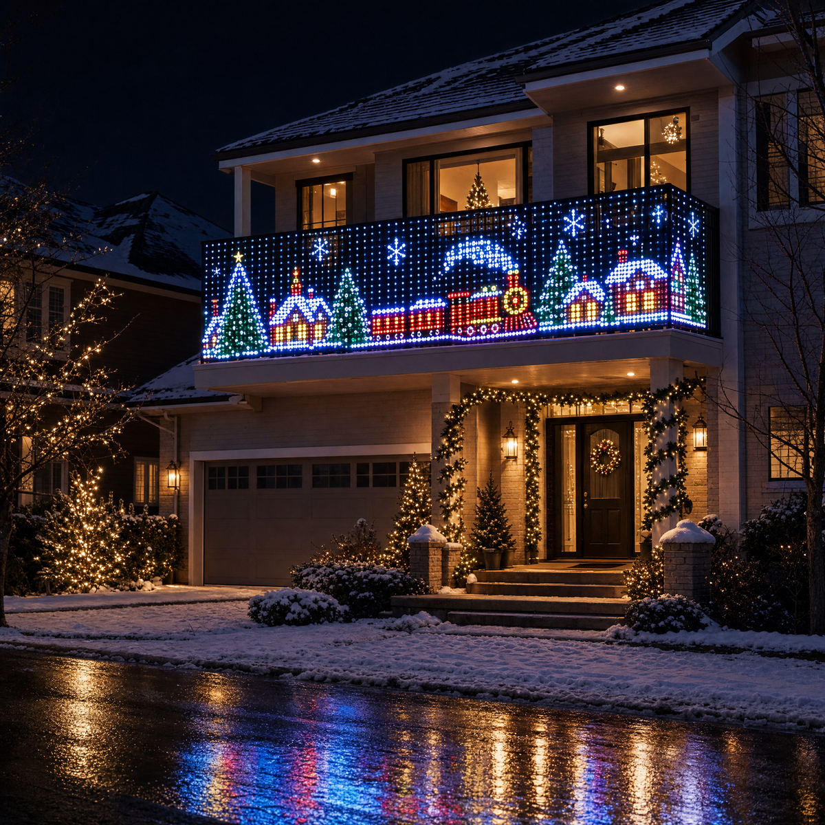 Enevora's FestiLume Animated LED Curtain Lights