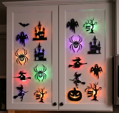 Make It Extra Spooky: Add 12 3D LED Silhouette Decals Before Checkout