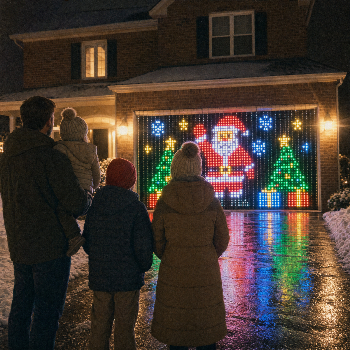 Enevora's FestiLume Animated LED Curtain Lights