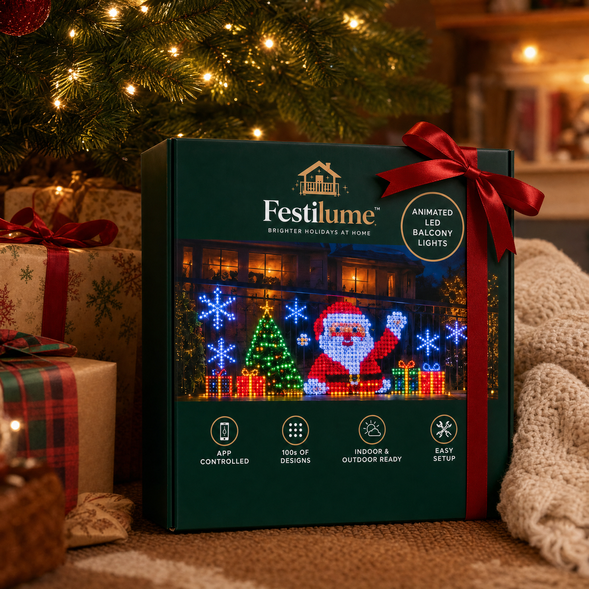 Enevora's FestiLume Animated LED Curtain Lights