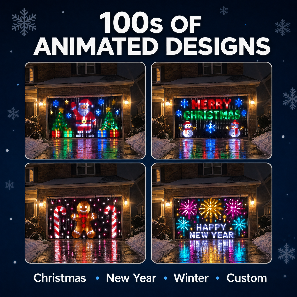 Enevora's FestiLume Animated LED Curtain Lights